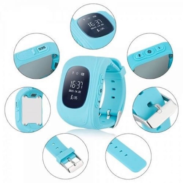 Смарт часовник за деца с GSM и GPS функции / Smart Watch SWTM-Q50, Син - Image 4