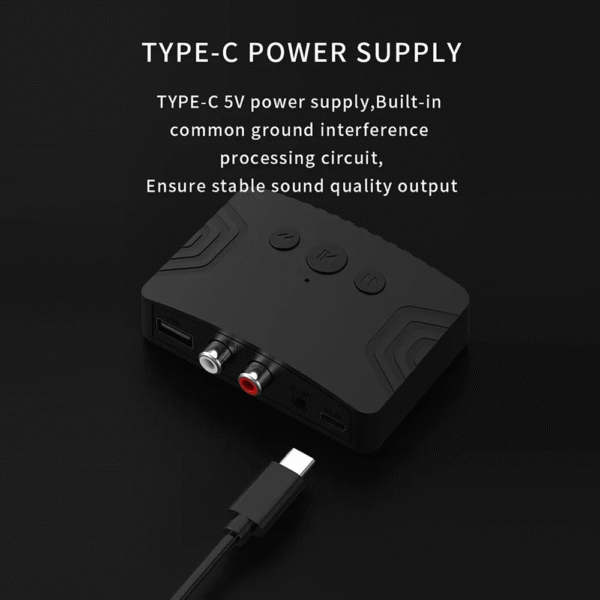Безжичен приемник и предавател R20 с Bluetooth 5.3, RCA, AUX, USB - Image 4