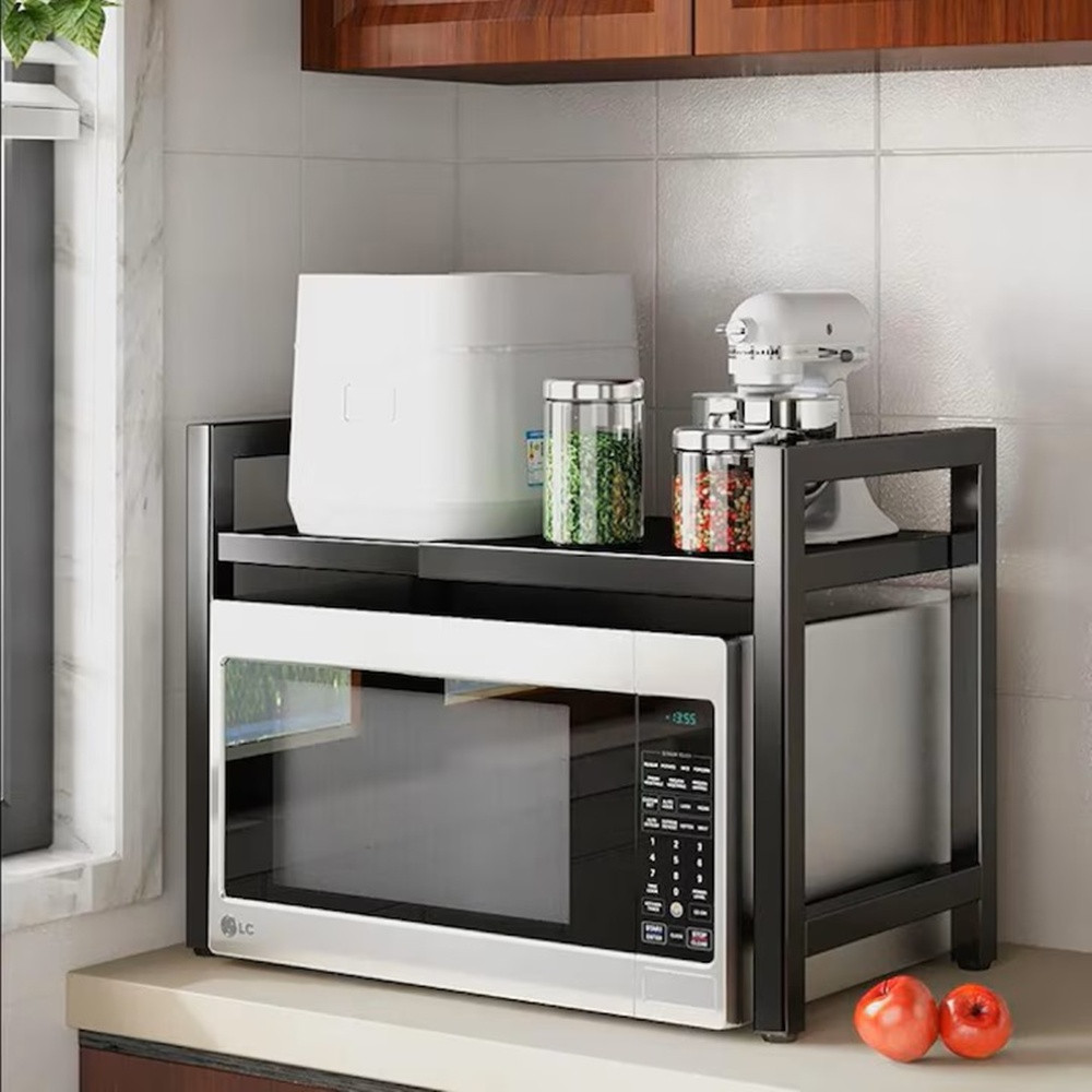 Разтегателна Кухненска Етажерка за Микровълнова Фурна – Телескопичен Органайзер на две нива - Image 18