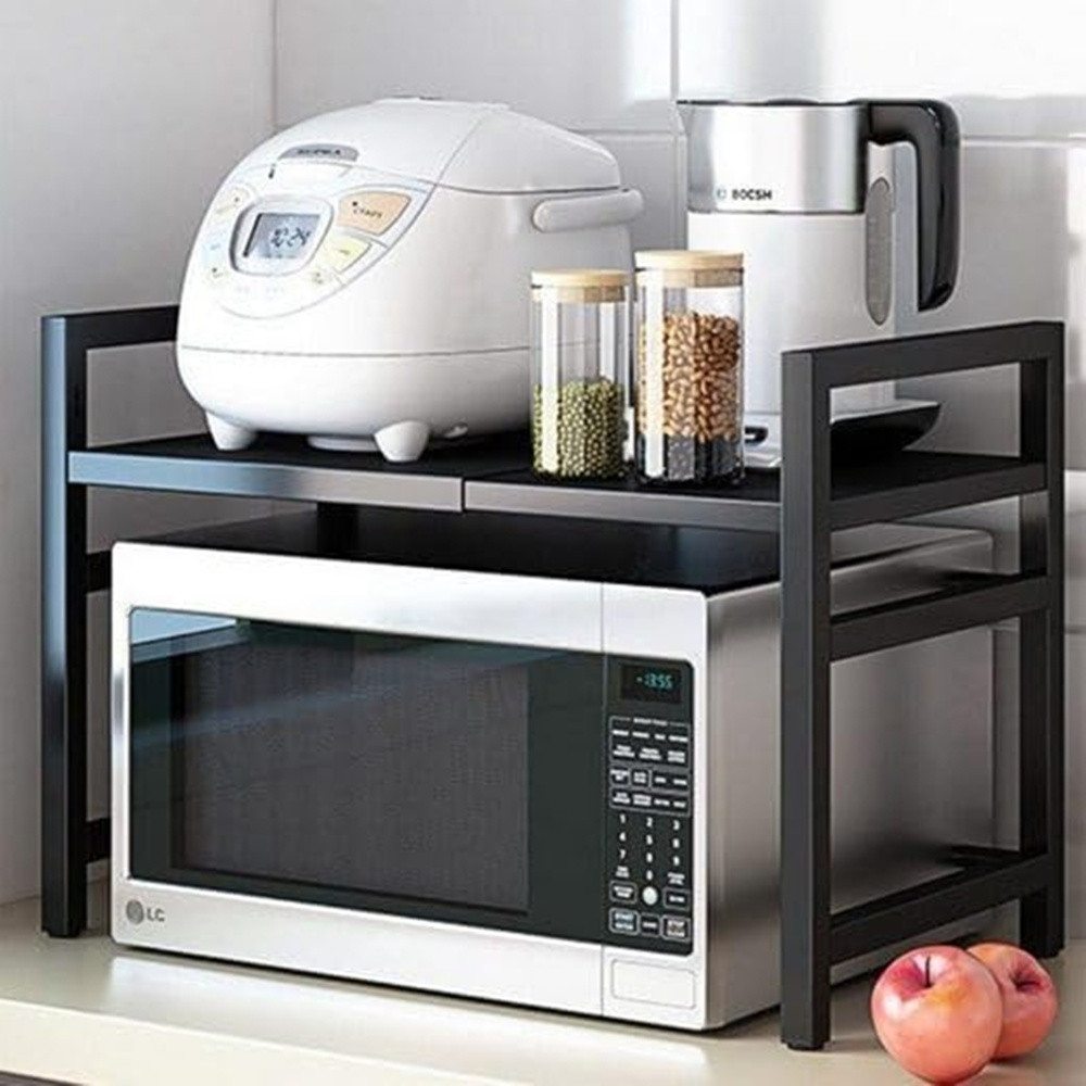 Разтегателна Кухненска Етажерка за Микровълнова Фурна – Телескопичен Органайзер на две нива - Image 17