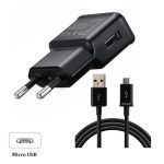 Мрежово зарядно устройство 1Tech TY-1, 5V 2A с включен Micro USB кабел, Черен